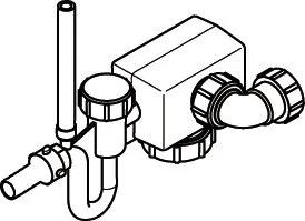 JU/BO/SI Ersatzteil Siphon mit Schwimmer V2 everp