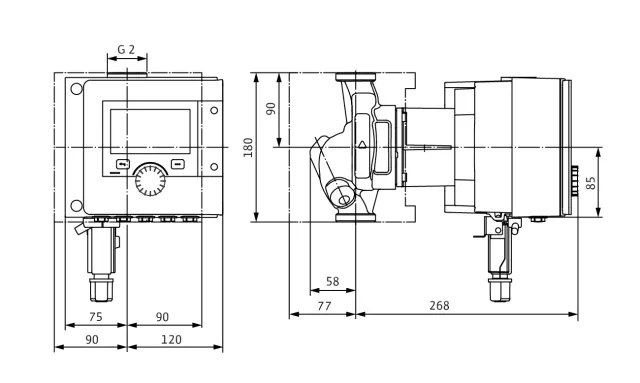 Wilo Nassläufer-Premium-Smart-Pumpen Stratos MAXO 30/0,5-12 PN10,G2,283W