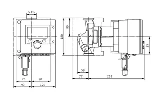 Wilo Nassläufer-Premium-Smart-Pumpen Stratos MAXO 25/0,5-4 PN10,G11/2,69W