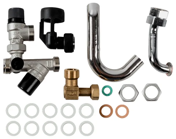 Wolf Anschluss-Set Trinkwasser Aufputz ohne Druckminderer 1/2" für Zentrale CGW