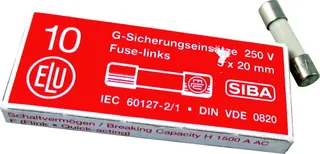 Wolf Sicherung Fein 4A Flink 250V 5x20mm (10 Stück), (ersetzt Art.-Nr. 2745700)