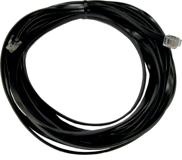 Wolf Anschlusskabel, schwarz 10 Meter (2x RJ12/6), Nr. 2744521