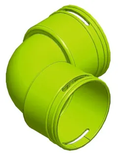 Wolf Bogen DN90 90Gr
