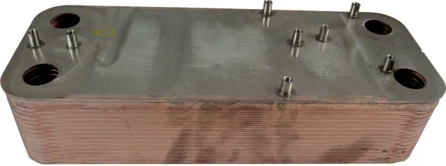 Wolf Wärmetauscher für Frischwassermodul zu BSP-FW Flowswitch waagrecht (Pressmessing)