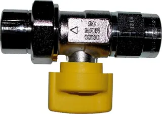 Wolf Gaskugelhahn Durchgangsform Rp3/4" mit thermischer Sicherung, verchromt