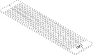 Junkers Ersatzteil TTNR: 87183404120 Aufsteckgitter 30/33-1200 RAL9016 everp