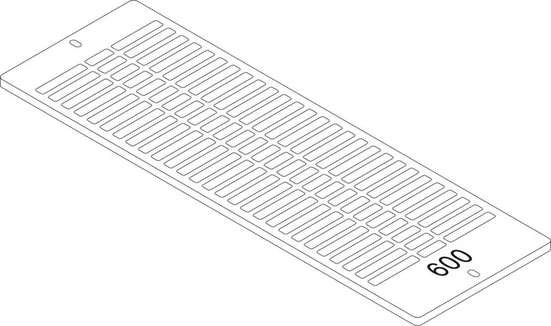 Junkers Ersatzteil TTNR: 87183404060 Aufsteckgitter 30/33-600 RAL9016 everp