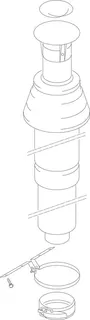 Junkers Ersatzteil TTNR: 7736700084 Dachdurchführung DN80/125 DO konz sw