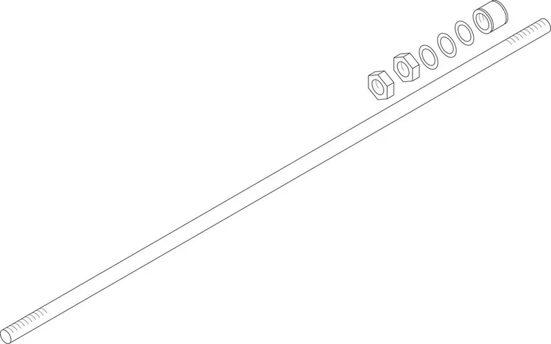 SIEGER Ersatzteil TTNR: 5526040 Ankerstange M16x1675 kpl Ersatz