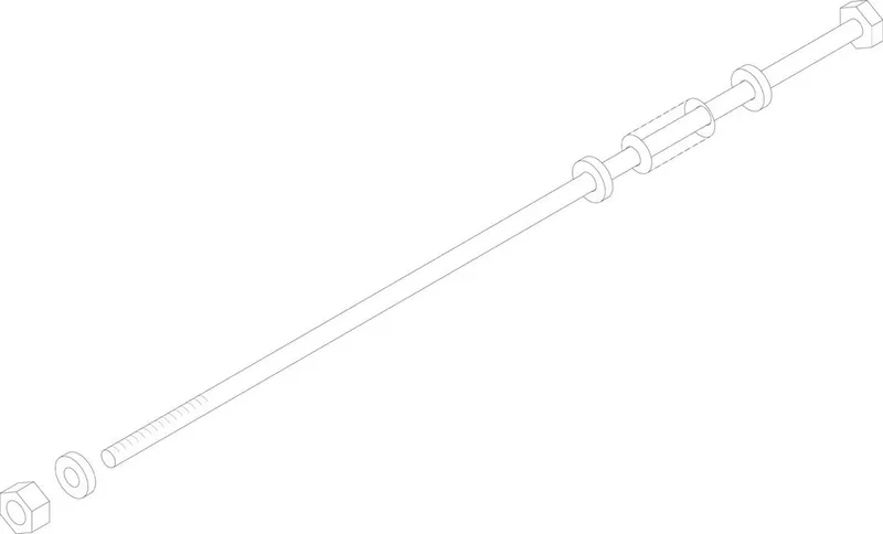 SIEGER Ersatzteil TTNR: 5127904 Ankerstange M12x865 mit Kopf kpl Ersatz