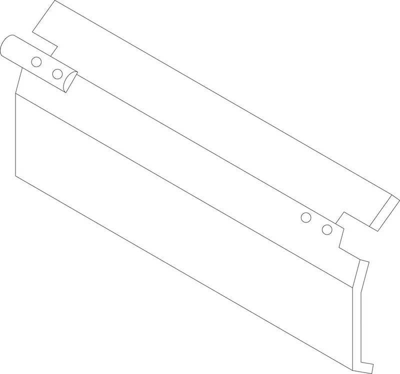 SIEGER Ersatzteil TTNR: 5077162 Klappe 846 mm breit 10 Glieder
