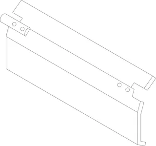 SIEGER Ersatzteil TTNR: 5077162 Klappe 846 mm breit 10 Glieder