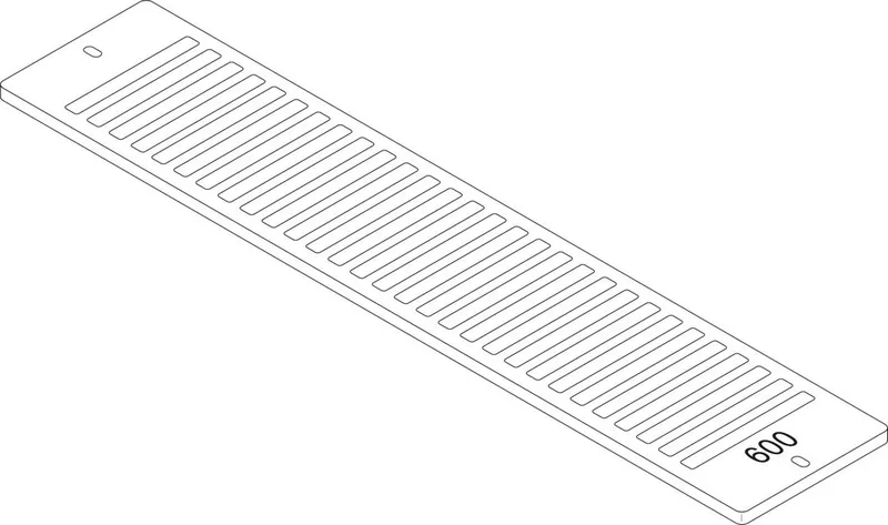 Junkers Ersatzteil TTNR: 87183403060 Aufsteckgitter 20/22-600 RAL9016 everp