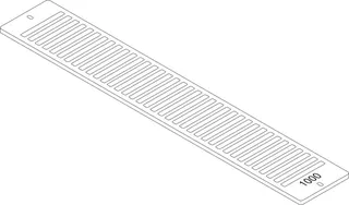 Junkers Ersatzteil TTNR: 87183403100 Aufsteckgitter 20/22-1000 RAL9016 everp