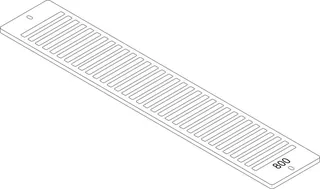 Junkers Ersatzteil TTNR: 87183403080 Aufsteckgitter 20/22-800 RAL9016 everp
