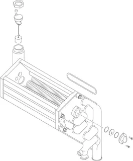 SIEGER Ersatzteil TTNR: 73032 Wärmetauscher 43W (mit Dichtung)