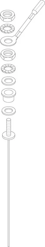 SIEGER Ersatzteil TTNR: 63004279 Inertanode M8x402mm kompl.