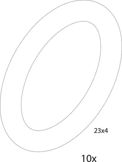 BOSCH Ersatzteil 87167713530 O-Ring 23x4 (10x)
