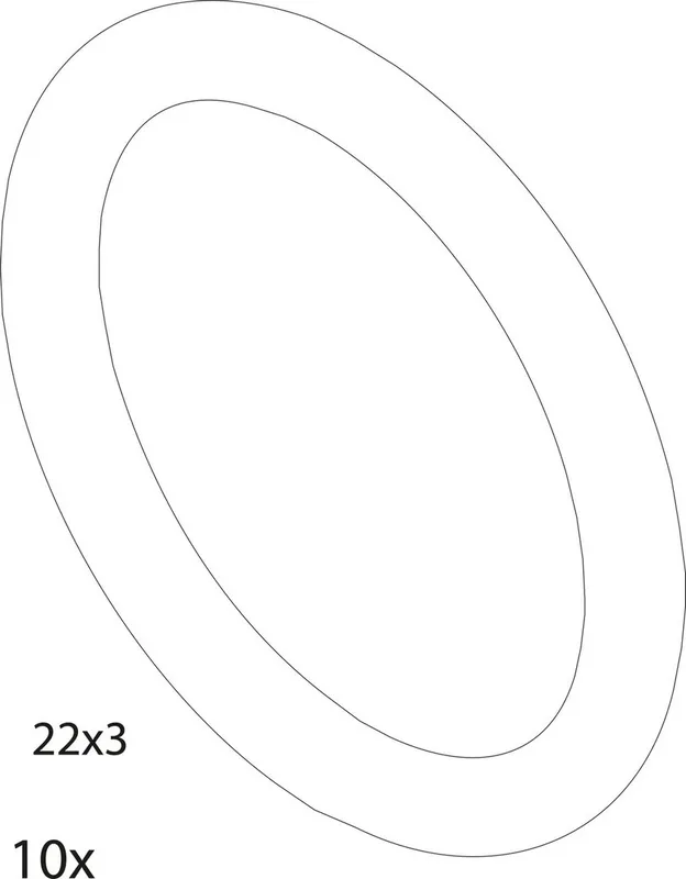 JU/SIEGER Ersatzteil TTNR: 87161067470 O-Ring 22x3 EPDM (10x)