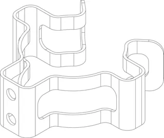 BOSCH Ersatzteil TTNR: 8738211454 Klammer (2x)