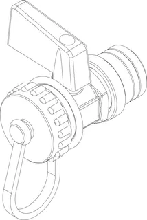 BOSCH Ersatzteil TTNR: 8738211417 Ventilhahn 1/2 PB2