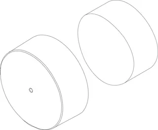 BOSCH Ersatzteil TTNR: 8735100749 Handlochabdeckung D196x50 Schwarz everp
