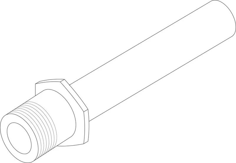 Junkers Ersatzteil TTNR: 7735501551 Tauchhülse 1/2"x120 NI everp