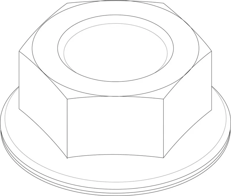 BOSCH Ersatzteil TTNR: 8738805028 Mutter M6 EN 1661 - 8.8 A3K everp (10x)
