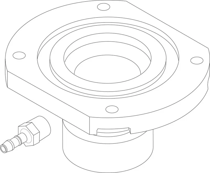 BOSCH Ersatzteil TTNR: 8738804971 Flansch VR4XX 1 1/8" everp