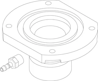 BOSCH Ersatzteil TTNR: 8738804971 Flansch VR4XX 1 1/8" everp