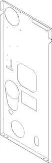 BOSCH Ersatzteil TTNR: 8738804942 Rückwand CLA-1 200-300 (l) everp