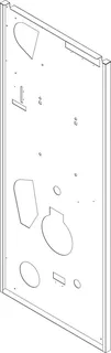 BOSCH Ersatzteil TTNR: 8738804940 Rückwand CLA-1 75-100 (l) everp