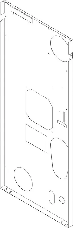 BOSCH Ersatzteil TTNR: 8738804939 Rückwand CLA-1 200-300 (r) everp