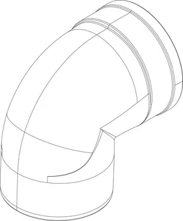 BOSCH Ersatzteil TTNR: 8738804601 Abgasbogen DN-160 everp