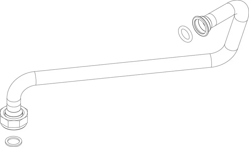 Junkers Ersatzteil TTNR: 8737708383 Rücklaufrohr