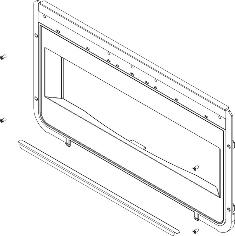 BOSCH Ersatzteil TTNR: 87186495570 Rahmen schwarz