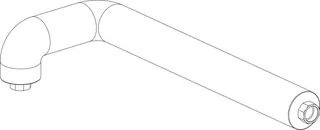 Junkers Ersatzteil TTNR: 8738804075 Rücklaufrohr senkr. Kessel Sp V2 everp
