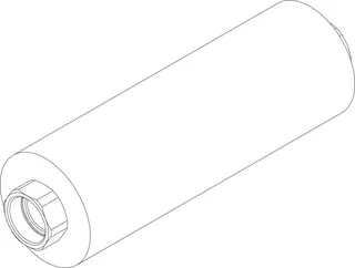 Junkers Ersatzteil TTNR: 8738804071 Metallwellschlauch DN25 Lg750 schw everp