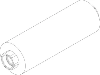 Junkers Ersatzteil TTNR: 8738804070 Metallwellschlauch DN25 Lg850 schw everp