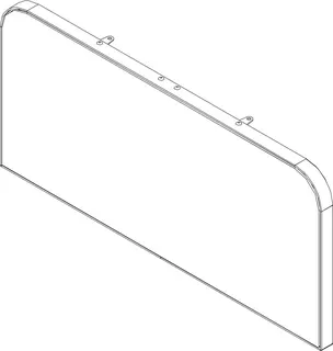 BOSCH Ersatzteil TTNR: 8738209473 Vorderwand Bo oben schwarz (Glas)