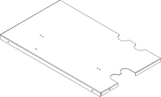 BOSCH Ersatzteil TTNR: 8738209432 Abdeckung L/W vorne