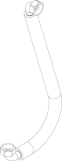 JU/BOSCH Ersatzteil TTNR: 8738207570 Schlauch 850 mm
