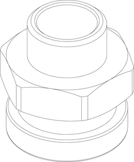 BOSCH Ersatzteil TTNR: 87186696430 Zwischenstück Sensor R1/2
