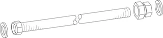 BOSCH Ersatzteil TTNR: 87186694630 Rohr Wellrohr Ausdehnungsgefäß G3/4