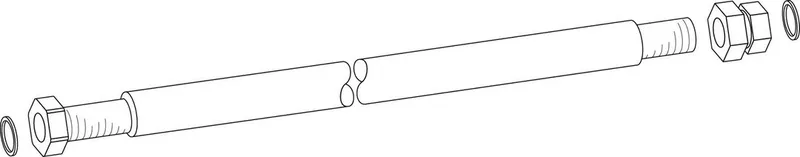 BOSCH Ersatzteil TTNR: 87186694440 Rohr Wellrohr Solar G3/4