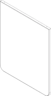 JU/BOSCH Ersatzteil TTNR: 87186683110 Blende Glas Speicher weiß