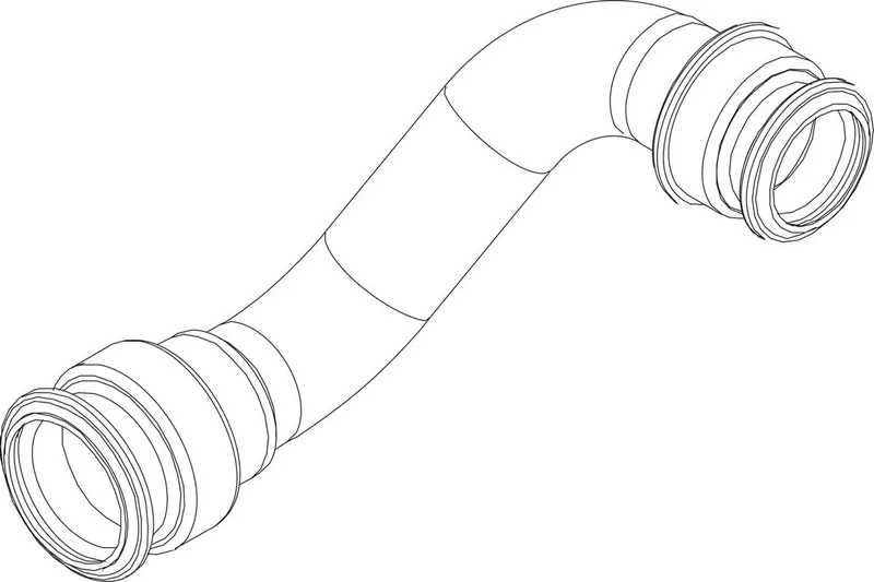 JU/BOSCH Ersatzteil TTNR: 87186680320 Rohr RL Zwischenstück Hydraulik