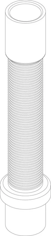 JU/BOSCH Ersatzteil TTNR: 87186418790 Schlauch l = 315 mm