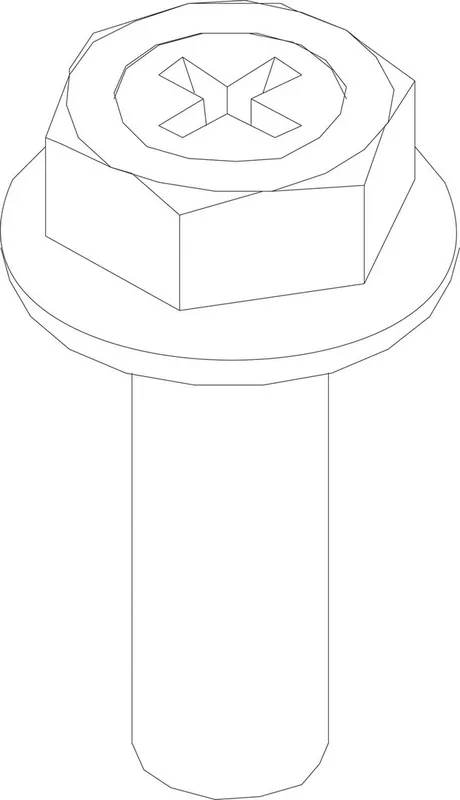 JU/BOSCH Ersatzteil TTNR: 87134011300 Schraube M6x20 (10x)