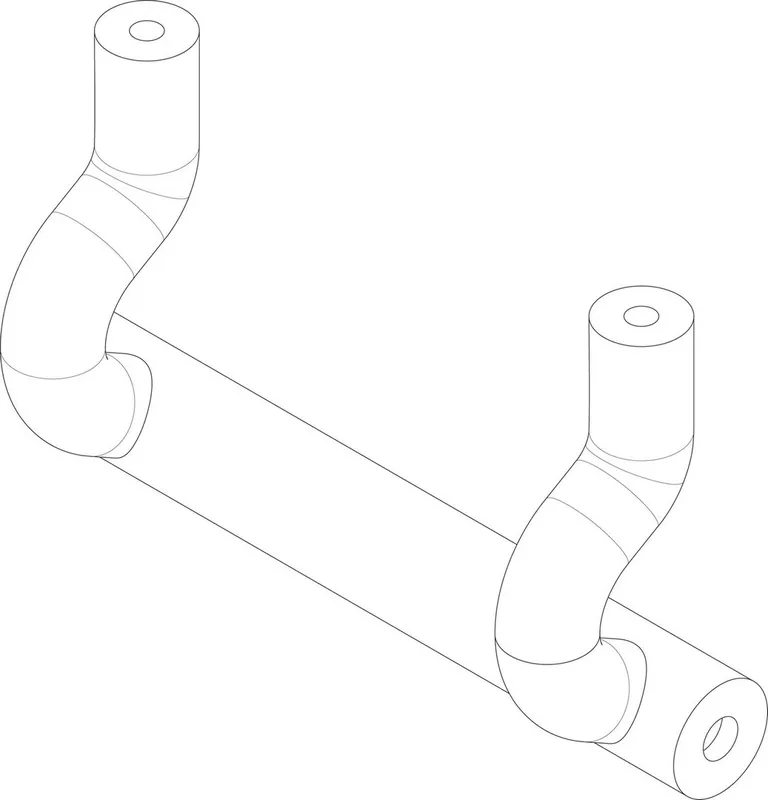 BOSCH Ersatzteil TTNR: 8735300119 Rohrleitung Bogen 35x1,5